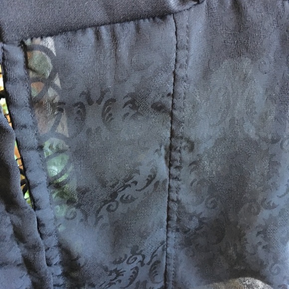 Heavy Red Corset style lace-up back Shirt Sz L - Picture 6 of 11